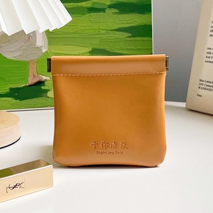 Multifunctional Storage Bag Light Sand Color Automatic Closing Cosmetic <b>Case</b> For Travel Makeup Lipstick <b>Coin</b> Earphone Holder - Product Image 2