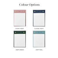 Carnet rechargeable A5 en cuir végétalien PU YY, ensemble cadeau de papeterie en cuir PU : carnet et bloc-notes