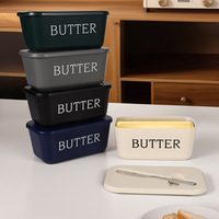 Boîte à beurre en PP de qualité alimentaire avec couteau intégré, récipient hermétique pour fromage, utilisation domestique, conservation au frais, moderne