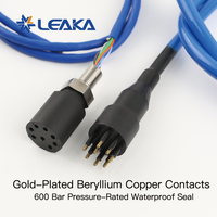 Connecteur Ethernet sous-marin Subconn compatible DBH8F+DIL8M 8 broches, étanche IP69K, en acier inoxydable 316L, mâle-femelle, pour ROV, AUV et caméras sous-marines