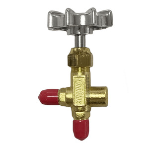Manomètre GEM Tools avec valve CM-466-G, basse pression, pour réfrigérants R22 et R134 - Product Image 1