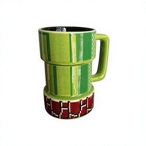 แก้วกาแฟลายการ์ตูนซูเปอร์มาริโอแบบพิกเซล 3 มิติ - Product Image 1