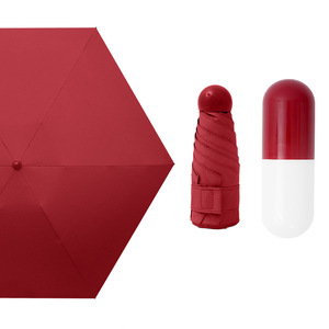 Capsule Mini Pocket <strong>Umbrella</strong> Clear <strong>Windproof</strong> 5 <strong>Folding</strong> <strong>Umbrellas</strong> Women Compact Rain <strong>Umbrella</strong> Gift Decorative Parasol - Product Image 3