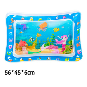 Matras bermain air tiup PVC sensor tebal baru tikar bermain kucing berkelanjutan nyaman dan anjing kecil tikar bermain air untuk waktu perut - Product Image 1