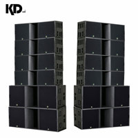 Sistema de Sonido Line Array Profesional de 3 Vías con Dos Altavoces de 15 Pulgadas, Subwoofer de Neodimio de 18 Pulgadas, Impedancia de 4/8 Ohmios, 1200W RMS, Resistente al Agua
