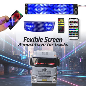 Luces LED para Auto con Pantalla Programable Controlada por Aplicación, Ojos de Diablo, Alimentación USB, para Camioneta, Letrero de Ojos de Diablo, Pantalla LED de 350x100MM - Product Image 2
