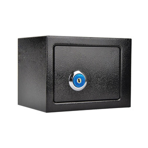 Caja Fuerte de Seguridad de Acero Sólido MUCHN con Cerradura de Llave, Tamaño Mediano 20M, Negra/Blanca, Grosor de Puerta 3.0mm, 1 Año de Garantía - Product Image 1