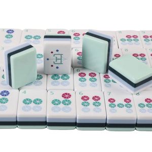 Fichas de Mahjong Americano de Plástico, Hechas a Mano, de Cuatro Capas, con Combinación de Colores, para Entretenimiento y Ocio en Casa o de Viaje - Product Image 2