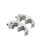 Accessoires pour cylindres pneumatiques NPPC, série de pinces fixes PI 125, montage avec alvéole de 125 mm, en alliage et aluminium