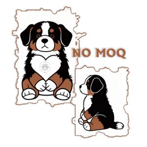 Juguete de Peluche Suave y Esponjoso para Niños y Amantes de las Mascotas, Decoración para el Hogar, Perro de Montaña Bernés con Forma de Corazón - Product Image 1