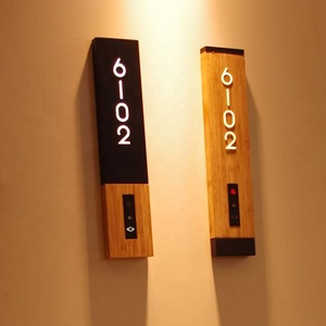 EZD Interrupteur de sonnette électronique tactile personnalisé, afficheur de numéro de chambre, plaque de <span class=keywords><strong>porte</strong></span> de chambre d'hôtel avec fonction <span class=keywords><strong>Ne</strong></span> <span class=keywords><strong>pas</strong></span> <span class=keywords><strong>déranger</strong></span> - Product Image 2