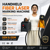 Nueva Máquina de Marcado Láser de Fibra Óptica Ultraligera de 20W/30W/50W, Diseño Compacto y Portátil, Grabado en Metal, Plástico y Acero Inoxidable