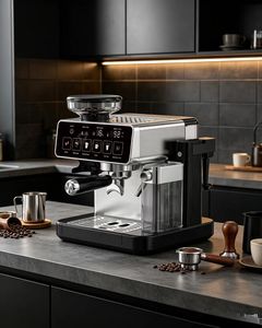 Nueva Cafetera Espresso Doméstica de Alta Calidad con Molinillo de Granos Integrado, Ideal para Beber en Casa, Modelo BC301CB, Totalmente Automática - Product Image 4