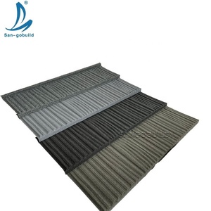 Tuiles de toiture en métal ondulé enduit de pierre, ignifuges, imperméables, de taille standard, durables, en acier aluminium-zinc pour hôtels et parcs - Product Image 5