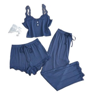 Pyjama nuisette pour femme, nouvelle collection été, en modal, avec coussinet de poitrine, <span class=keywords><strong>sexy</strong></span>, style pur désir, ensemble short pour la maison - Product Image 5