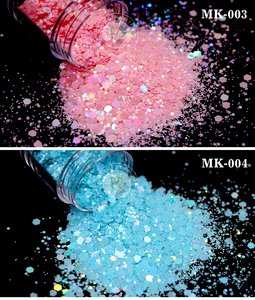 Glitter Chunky resistente ai solventi Glitter Laser di dimensioni miste per animali domestici decorazione natalizia - Product Image 3