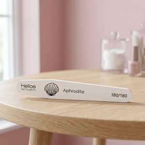 APHRODITE <b>Mini</b> Curved Dual-<b>Sided</b> 180/180 Grit Nail File Durable Salon Sanding Paper NF001 for Nail Polish - Product Image 2