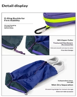 Sac de rangement pliable portable pour chaussures, organisateur de voyage à main pour chaussures de football, basketball, badminton, tennis de table