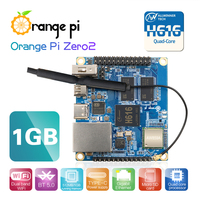 Orange Pi Zero 2 1GB RAM Chip Allwinner H616 Penerima BT Wifi IR Menjalankan Android 10 Ubuntu Debian OS Komputer Papan Tunggal
