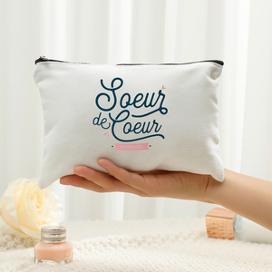 Trousse de maquillage personnalisée Copine De Pattern, trousse de toilette de voyage - Product Image 1