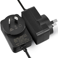 Adaptateur secteur 12V 3A Classe 2 Prise US Sortie simple 120V 60Hz Câble DC 1,2m Certifié CE FCC ROHS