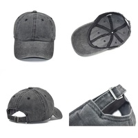 Gorra de Béisbol de Algodón Lavado con Logotipo Personalizado, Unisex, Ajustable, Estilo Hip Hop, Gorra Trucker de Mezclilla Lavada