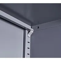 Armoire de classement Godrej, armoire de rangement, armoire en acier, usage commercial, mobilier de bureau, 2 portes battantes, métal, gris tendance, moderne, FC-A18 3