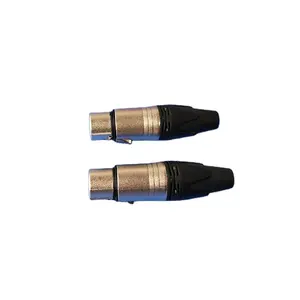 High quality 3 4 5 pins XLR connector for audio and video male female plug