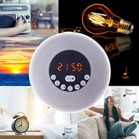 Weck licht Wecker mit Sonnenaufgang Sonnen untergang Simulation Natur Schlaf klingt Nachtlicht Dual Alarme Schlaf hilfe Digitaluhr