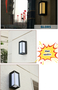 <span class=keywords><strong>Aplique</strong></span>  <span class=keywords><strong>LED</strong></span>  impermeable para exteriores, cubierta transparente de PC moderna para jardín, IP65 - Product Image 4