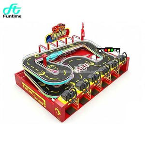 เครื่องเล่นรถแข่ง RC สแตนเลส 6 ที่นั่ง สนุก กำไรดี เหมาะสำหรับห้างสรรพสินค้า เกมแข่งรถสำหรับเด็ก ภาษาอังกฤษ - Product Image 3