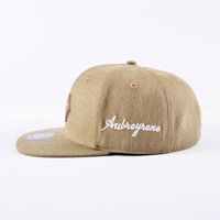 Casquette de baseball ajustée unisexe à 6 panneaux, à visière plate, avec patch en cuir brodé, personnalisable avec image, pour l'extérieur, mode décontractée, vente en gros