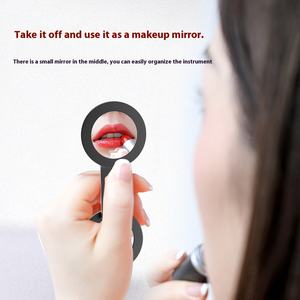 Роскошная зеркальная металлическая Портативная подставка для мобильного телефона, 2-слойный гибкий Регулируемый держатель для пальца, Сильный магнитный держатель для телефона - Product Image 5