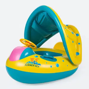 Kinderen Zwemmen Ring Thicken Kinderen Zwemmen Seat Zon Bescherming Schaduw Water Speelgoed