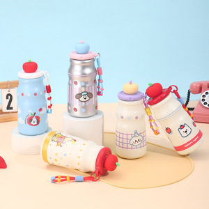 Childrens Insulated Water Bottle 316 Stainless Steel Double Wall Vacuum With Strap For School Outdoor Use - Product Image 3