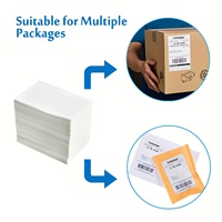 Étiquettes Thermiques Directes Imperméables 4x6, 500 Pièces, Papier pour Étiquettes d'Expédition, Imprimante Thermique Directe pour Étiquettes d'Emballage