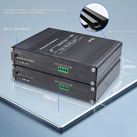 Definisi Tinggi untuk Transceiver Optik KVM dengan Konektor LC Fiber Extender 1080P USB Keyboard/Mouse Audio RS232