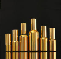 Flacon compte-gouttes en verre avec logo et boîte, flacon compte-gouttes d'huile en verre doré 10ml 20ml 30ml 50ml
