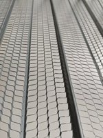 Grillage nervuré galvanisé G60, maille anti-fissures pour plâtre, tailles personnalisées disponibles, 20 ans d'expérience pour les distributeurs de matériaux de construction