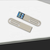 Produk Baru Grosir Murah Promosi USB 4gb 8gb 16gb 32gb 64gb 128GB Flashdisk Model Klip Kertas Logam