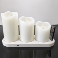 Lilin LED Induksi Isi Ulang Magnetik dengan Pengisian Daya USB-C dan Basis Pengisian Daya