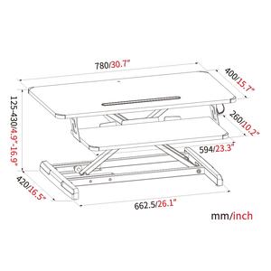 Bureaux ergonomiques modernes à hauteur réglable avec <span class=keywords><strong>plateau</strong></span> pour clavier et réglage de la hauteur en continu VM-GSD6301-V - Product Image 5