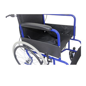 Feiyang Medical FY809 22 pouces roues arrière solides pliant Portable en acier médical manuel fauteuil roulant United Brake 100kg capacité CE - Product Image 6
