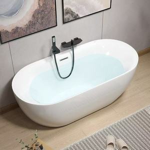 Baignoire autoportante en acrylique sur mesure, moulage monobloc sans joint, chauffage thermostatique intelligent à bulles, pour intérieur, directement de l'usine - Product Image 1