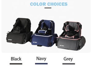 مقاعد داعمة للسفر للأطفال، مقعد داعم محمول وقابل للطي للأطفال مع حزام أمان خماسي النقاط، طاولة ومقعد داعم للأطفال من البلاستيك - Product Image 6