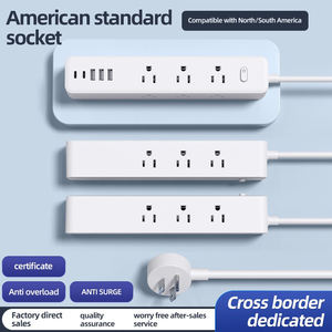 Para <span class=keywords><strong>Amazon</strong></span> USB Multi-Port Power Strip Nuevo modelo Estándar de EE. UU. Carga rápida con enchufes laterales duales Cable de extensión de nivel IP11 - Product Image 5