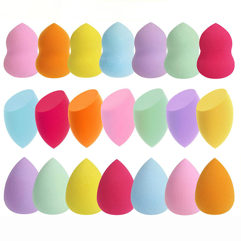 Éponge de maquillage douce sans latex de haute qualité, oeufs de beauté multicolores personnalisés, éponge de beauté portable de taille de voyage