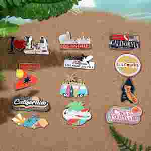 Venta al por Mayor de Decoración para Refrigerador con Diseño Personalizado en 3D, Forma Metálica, Impermeable, Estilo Art Deco, Ciudades, Atracciones Turísticas, Decoración para el Hogar, Promocional - Product Image 4