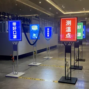 Floor standing led stand alone advertising digital display board Led light indoor/outdoor poster stand advertising display board