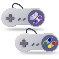 Mando de Juego con Cable USB, Gamepad, Joypad, Controlador, Joystick para Consola SNES SFC Gaming Super NES, Joystick y Controles
